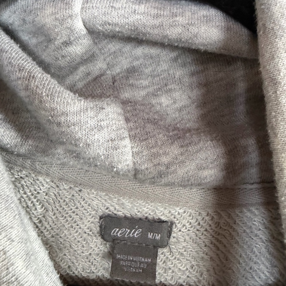 NOT FOR SALE
Aerie Grey Funnel Neck Oversized Sweatshirt Cozy Lounge Pullover M - Picture 3 of 4